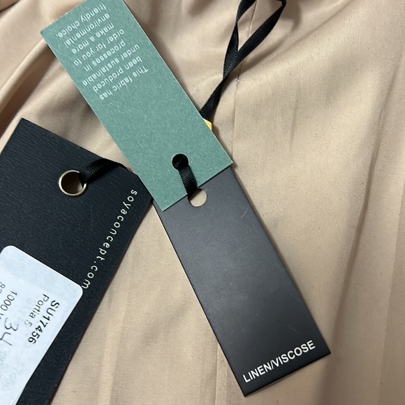 SOYACONCEPT Beautiful Linen & Viscose Blend Blazer NWT - Picture 7 of 10